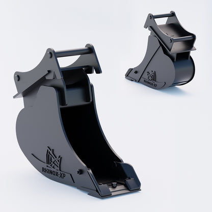 S45 Tilt Rotator Digging Bucket - 12" / 300mm, 5-7 Ton / Blade & Side Protectors