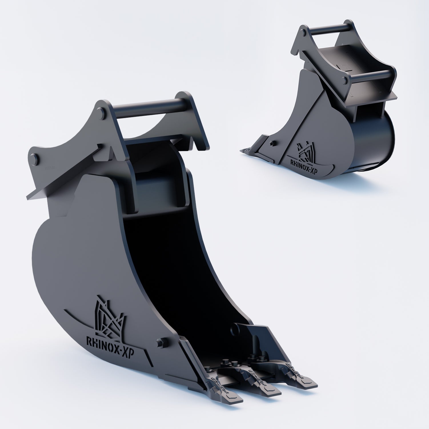 S45 Tilt Rotator Digging Bucket - 12" / 300mm, 5-7 Ton / Toothed