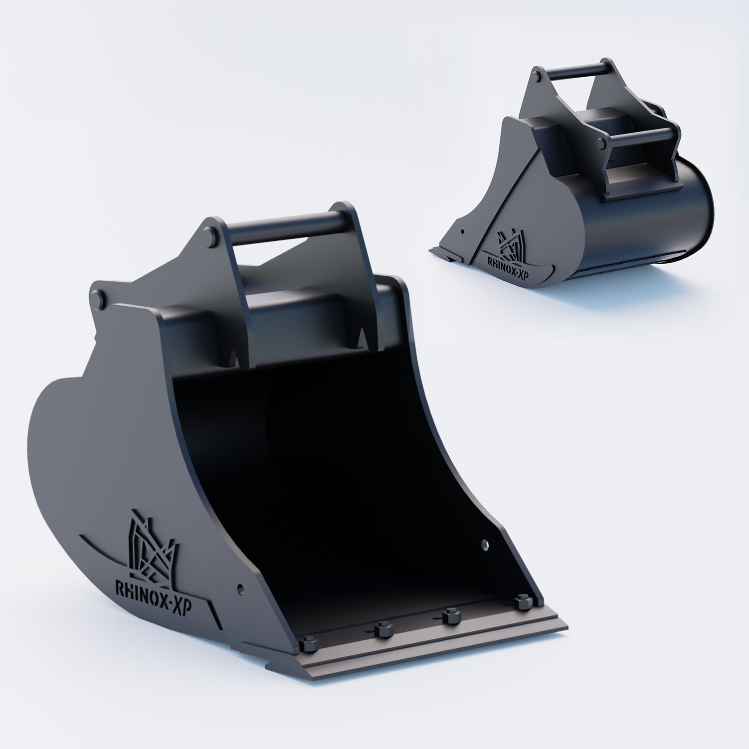 S45 Tilt Rotator Digging Bucket - 24" / 600mm, 5-7 Ton / Bolt-On Blade