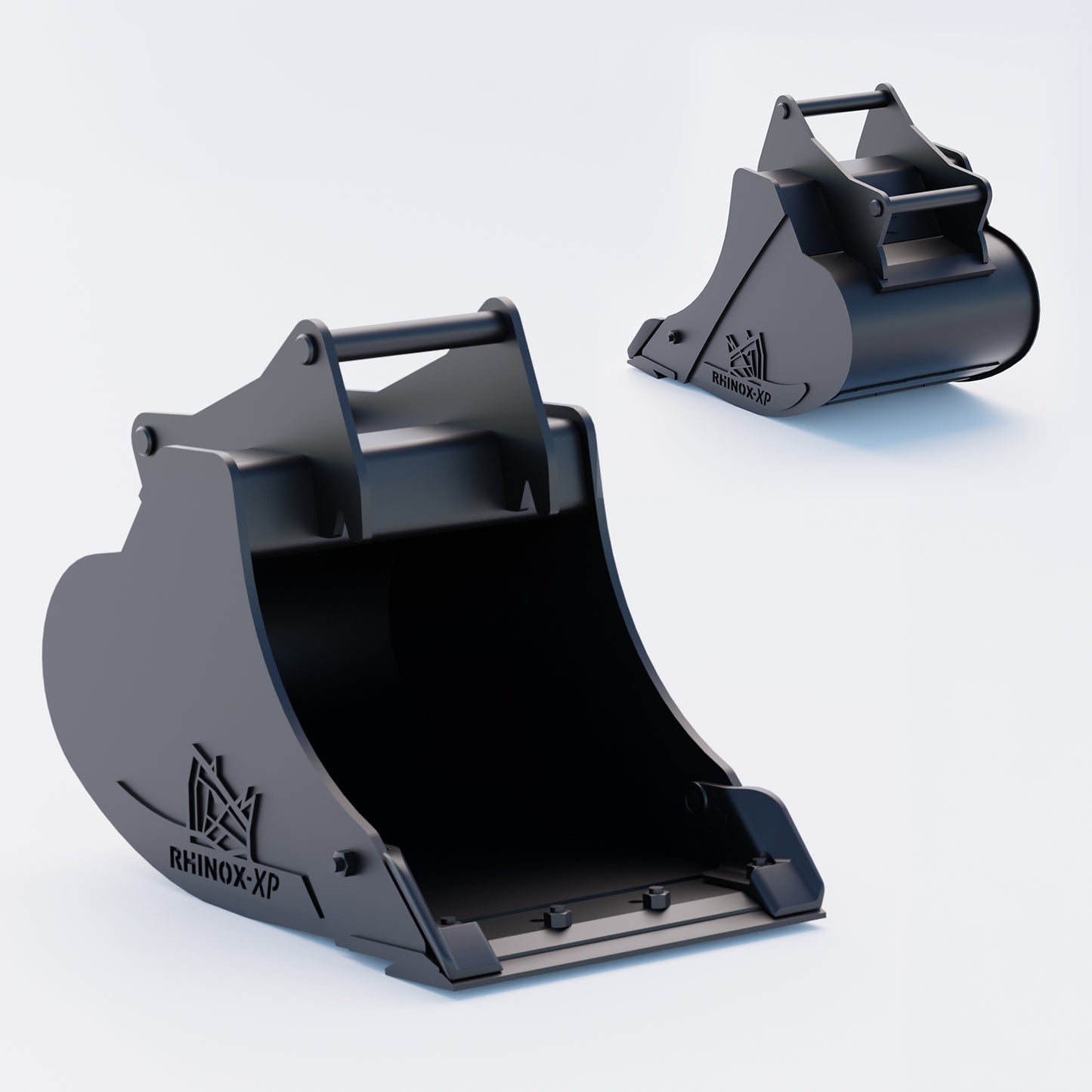 S45 Tilt Rotator Digging Bucket - 24" / 600mm, 5-7 Ton / Blade & Side Protectors