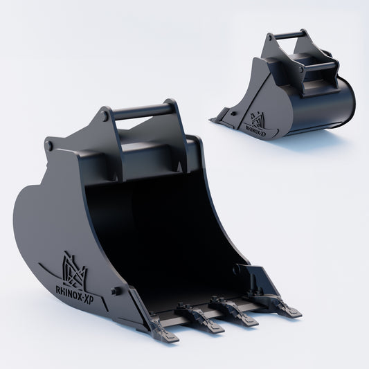 S45 Tilt Rotator Digging Bucket - 24" / 600mm, 5-7 Ton / Toothed