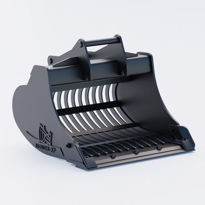 S45 Tilt Rotator Riddle Bucket - 36" / 900mm, 5-7 Ton / Blade & Side Protectors, Front