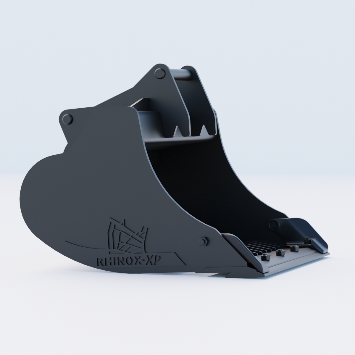 S45 Tilt Rotator Riddle Bucket - 36" / 900mm, 5-7 Ton / Blade & Side Protectors, Side