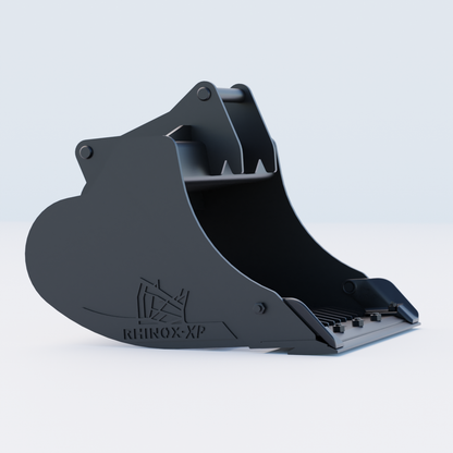 S45 Tilt Rotator Riddle Bucket - 36" / 900mm, 5-7 Ton / Blade & Side Protectors, Side