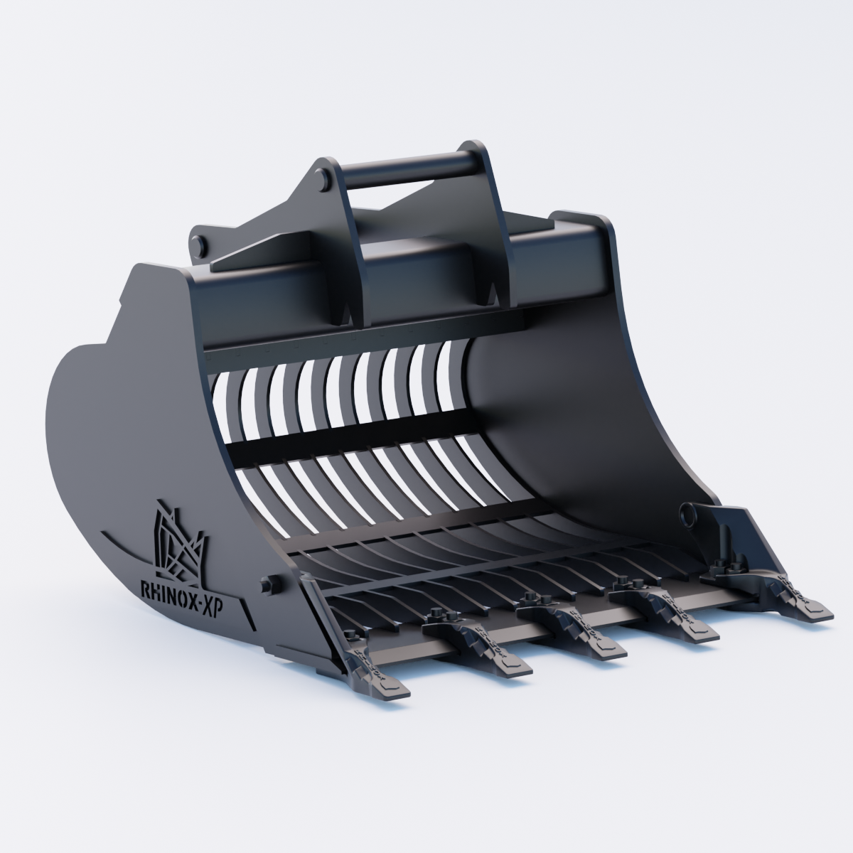 S45 Tilt Rotator Riddle Bucket - 36" / 900mm, 5-7 Ton / Toothed, Front