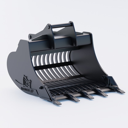 S45 Tilt Rotator Riddle Bucket - 36" / 900mm, 5-7 Ton / Toothed, Front