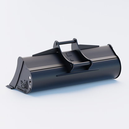S45 Tilt Rotator Grading Bucket - 60" / 1500mm, 5-7 Ton / Bolt on Blade, Back