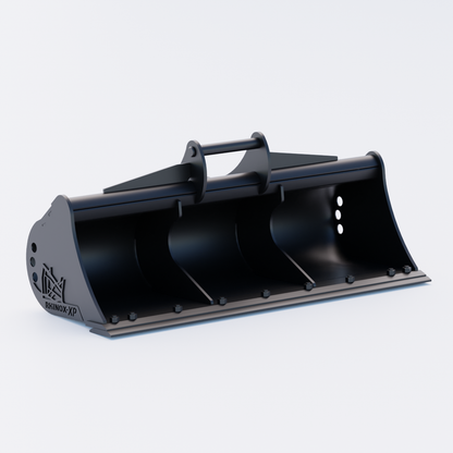 S45 Tilt Rotator Grading Bucket - 60" / 1500mm, 5-7 Ton / Bolt on Blade, Front