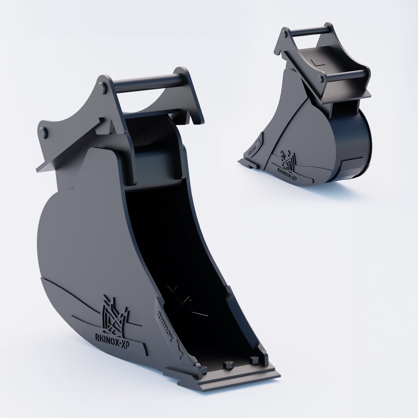 S45 Tilt Rotator Digging Bucket - 12" / 300mm, 8-9 Ton / Bolt-On Blade