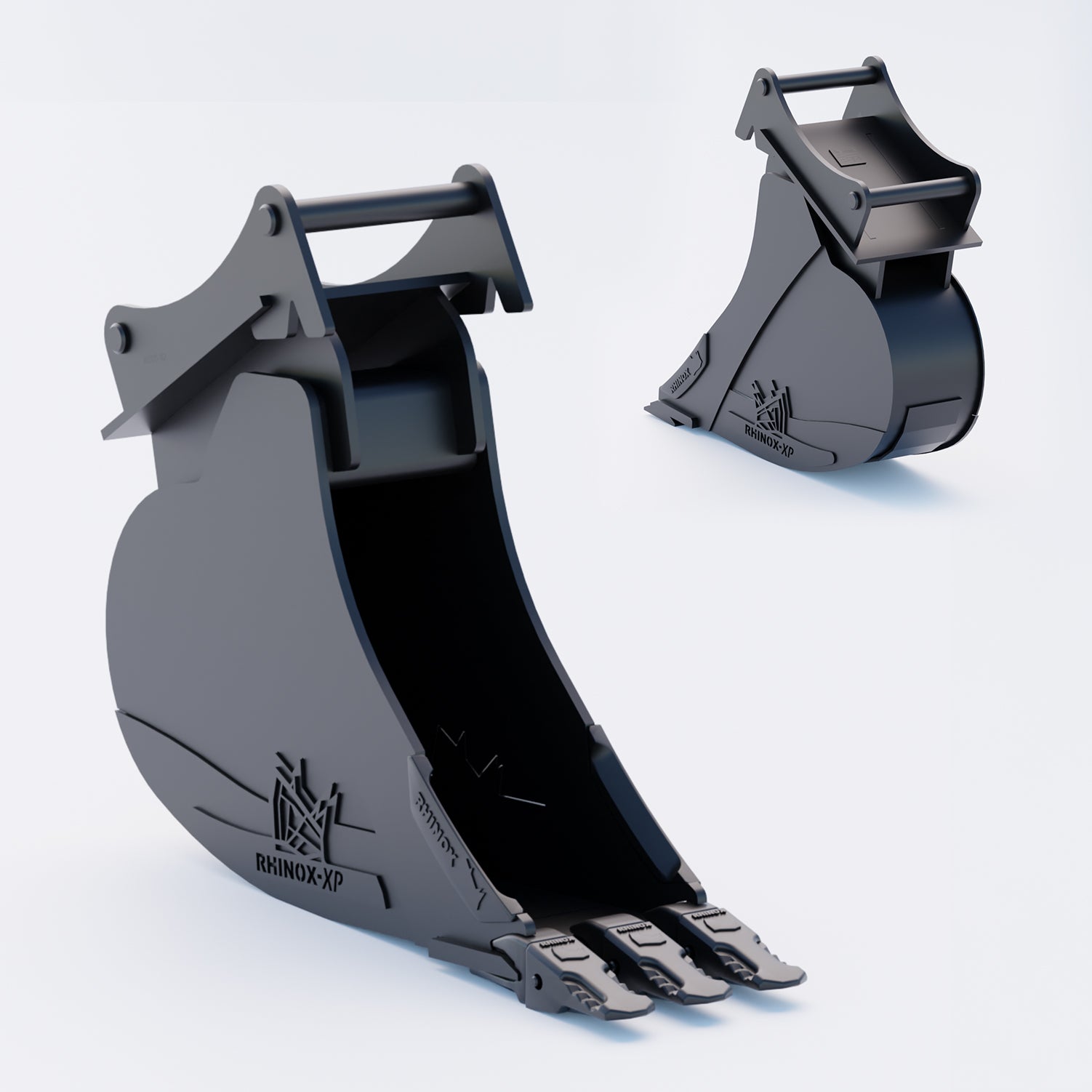 S45 Tilt Rotator Digging Bucket - 12" / 300mm, 8-9 Ton / Toothed