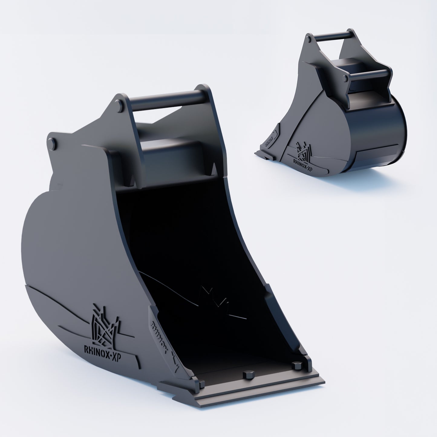 S45 Tilt Rotator Digging Bucket - 18" / 450mm, 8-9 Ton / Bolt-On Blade