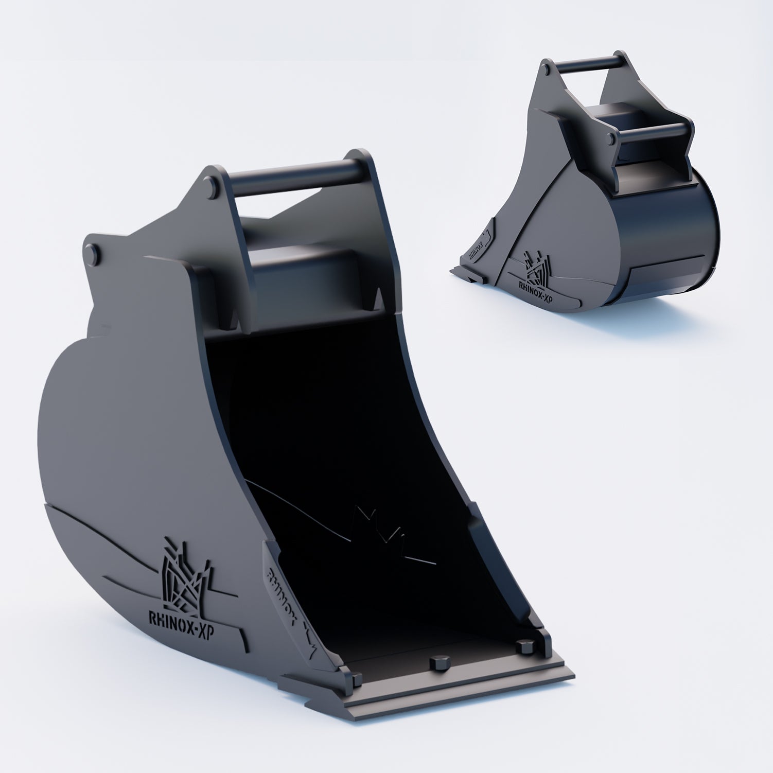 S45 Tilt Rotator Digging Bucket - 18" / 450mm, 8-9 Ton / Bolt-On Blade