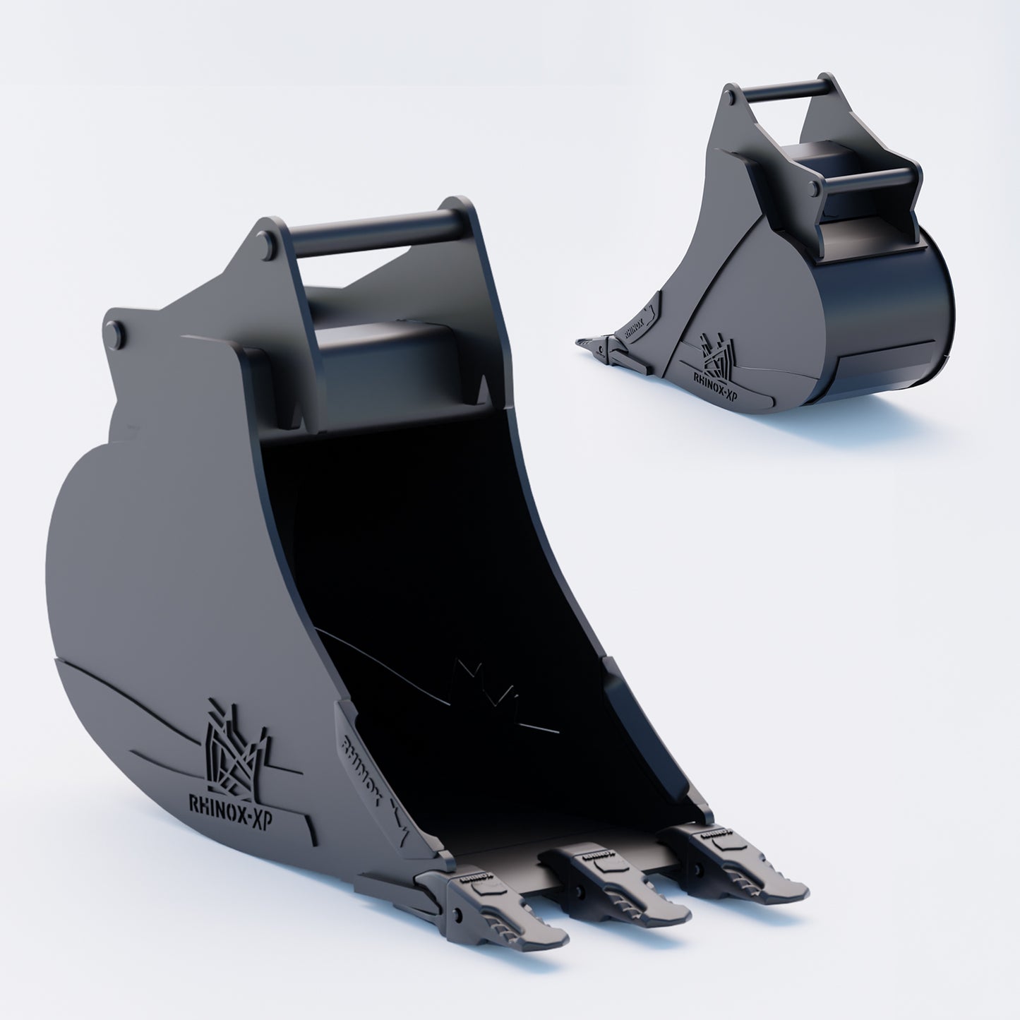 S45 Tilt Rotator Digging Bucket - 18" / 450mm, 8-9 Ton / Toothed