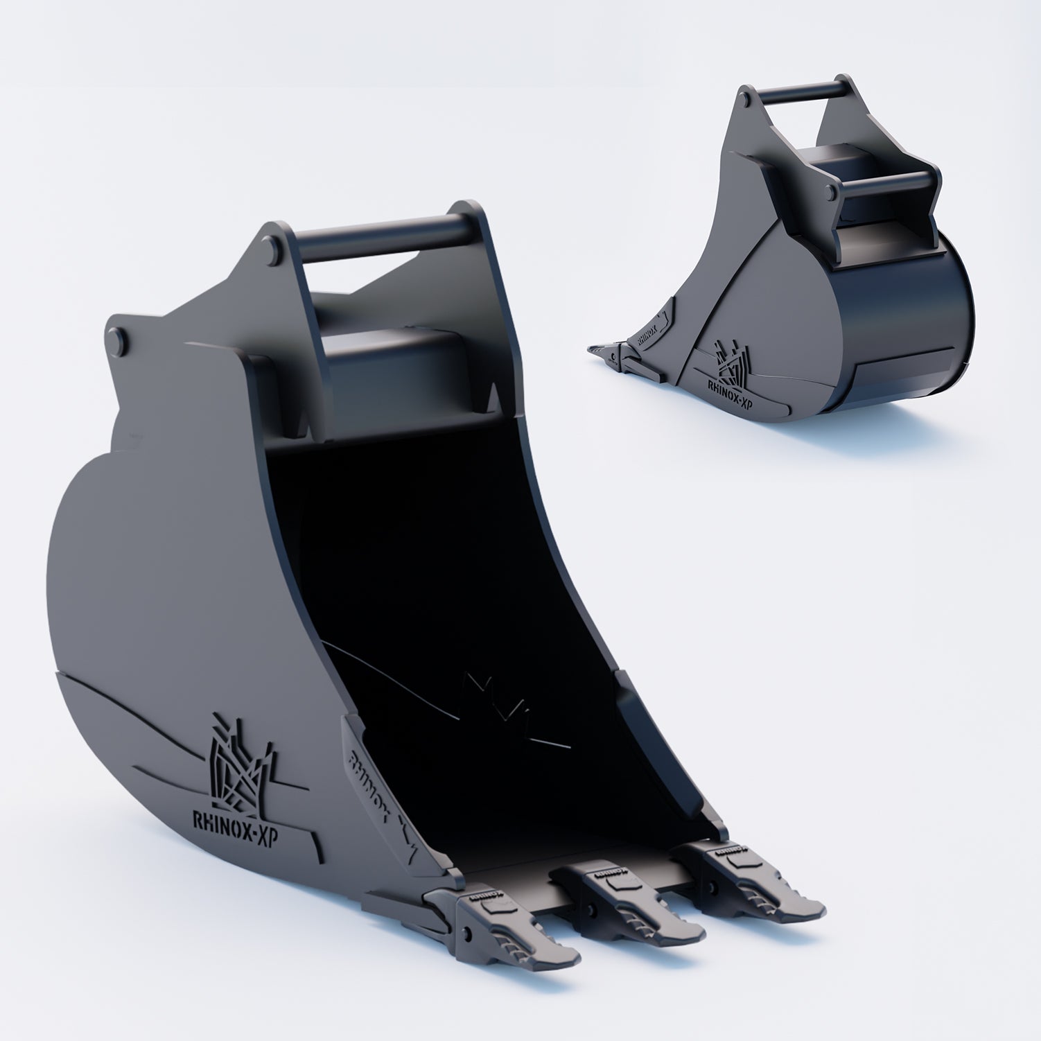 S45 Tilt Rotator Digging Bucket - 18" / 450mm, 8-9 Ton / Toothed