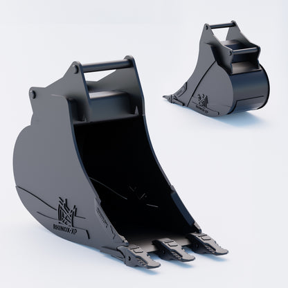S45 Tilt Rotator Digging Bucket - 18" / 450mm, 8-9 Ton / Toothed