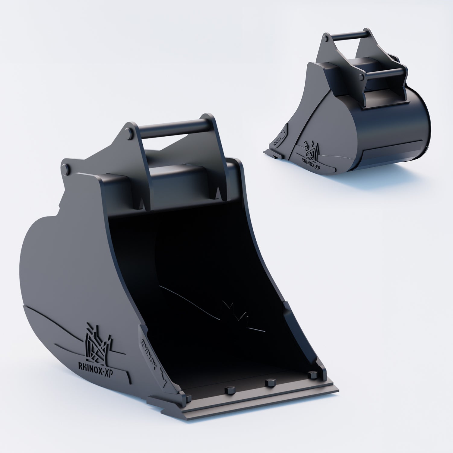 S45 Tilt Rotator Digging Bucket - 24" / 600mm, 8-9 Ton / Bolt-On Blade