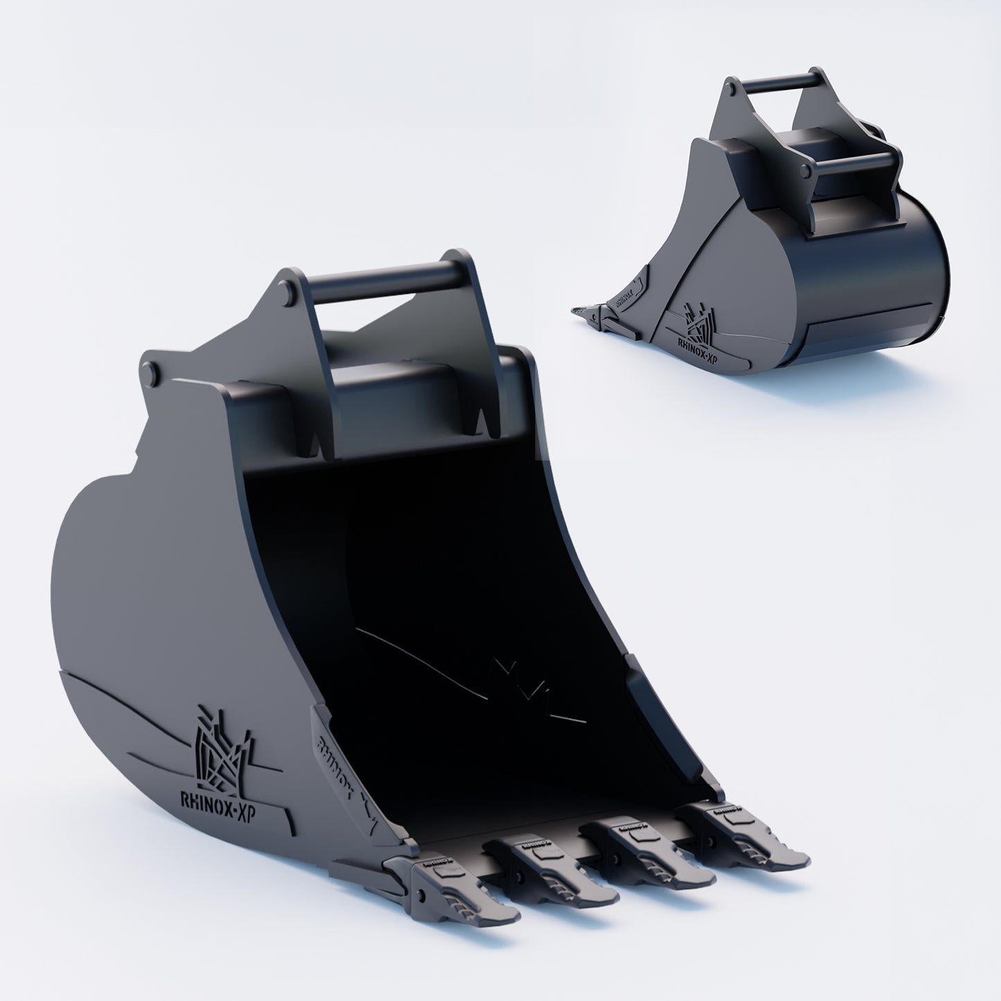 S45 Tilt Rotator Digging Bucket - 24" / 600mm, 8-9 Ton / Toothed