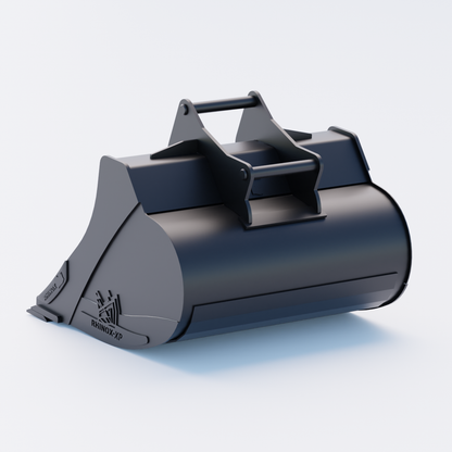 S45 Tilt Rotator Digging Bucket - 42" / 1050mm, 8-9 Ton / Bolt-On Blade, Back