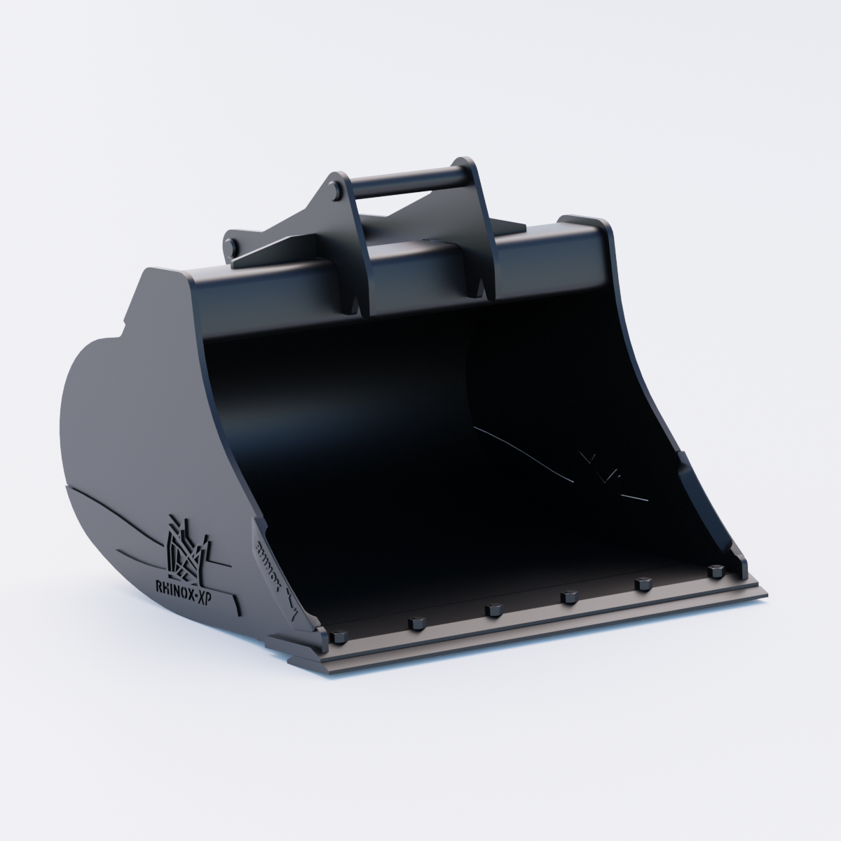 S45 Tilt Rotator Digging Bucket - 42" / 1050mm, 8-9 Ton / Bolt-On Blade, Front