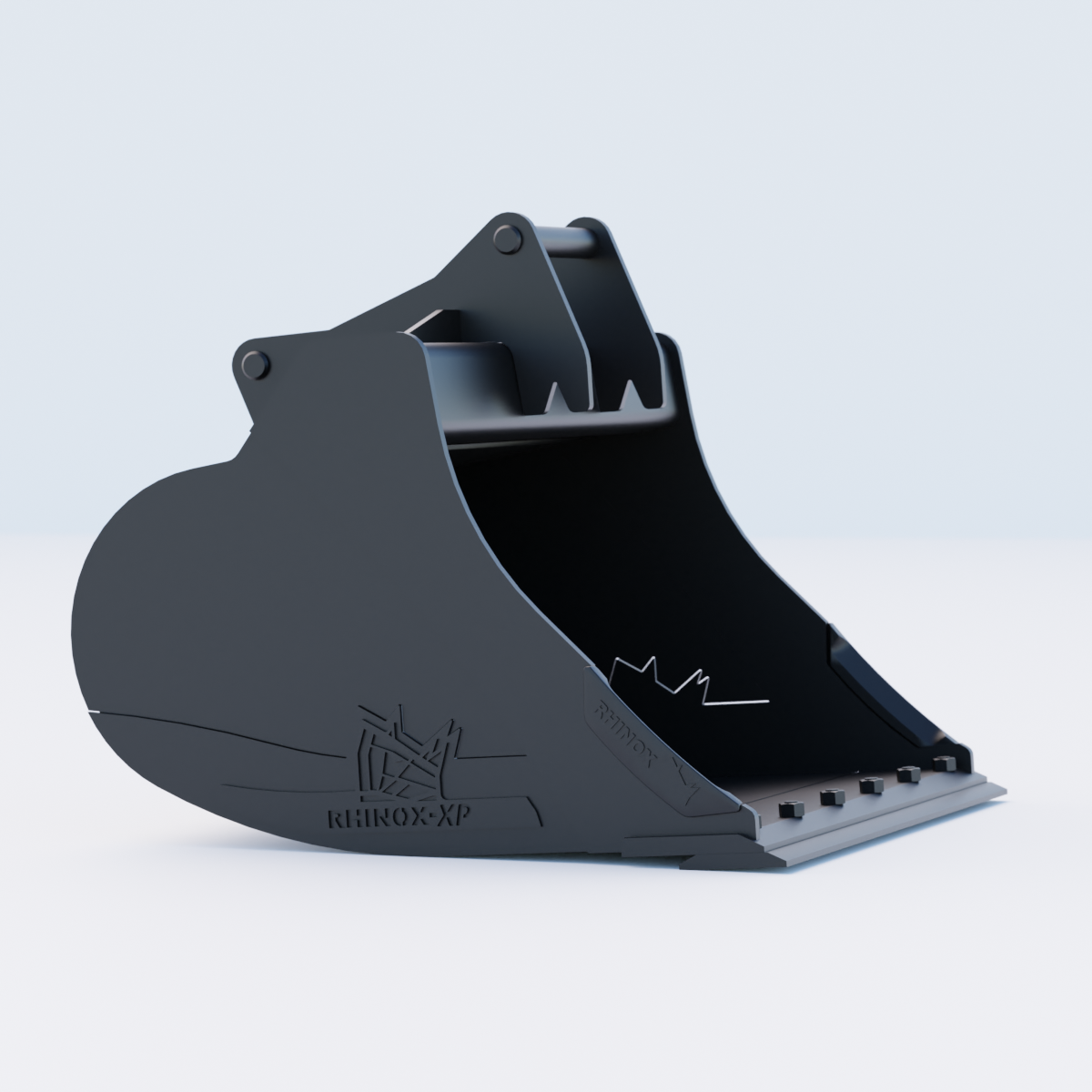 S45 Tilt Rotator Digging Bucket - 42" / 1050mm, 8-9 Ton / Bolt-On Blade, Side