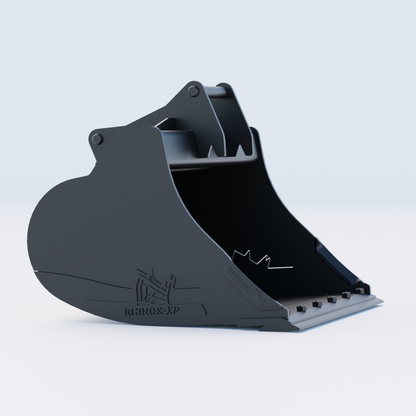 S45 Tilt Rotator Digging Bucket - 42" / 1050mm, 8-9 Ton / Bolt-On Blade, Side