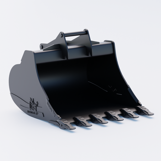 S45 Tilt Rotator Digging Bucket - 42" / 1050mm, 8-9 Ton / Toothed, Front