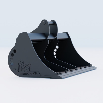 S45 Tilt Rotator Grading Bucket - 60" / 1500mm, 8-9 Ton / Bolt on Blade, Side