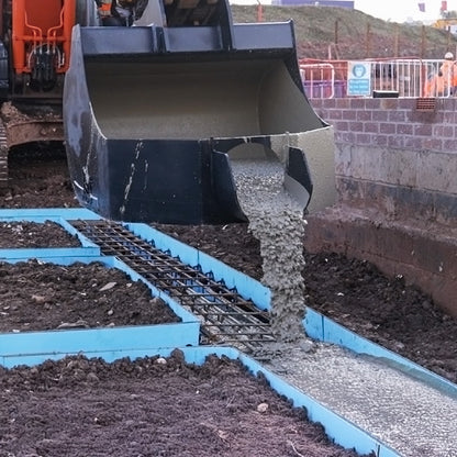 JCB JS160 Concrete Pouring Bucket Lifestyle Image 3