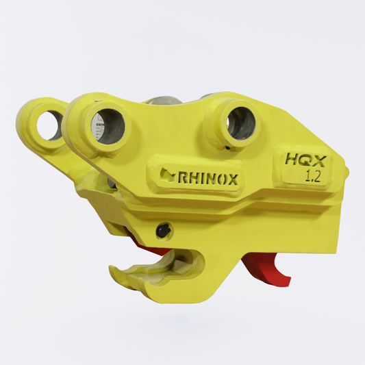 Takeuchi TB217R Hydraulic Quick Coupler | Rhinox HQX Front