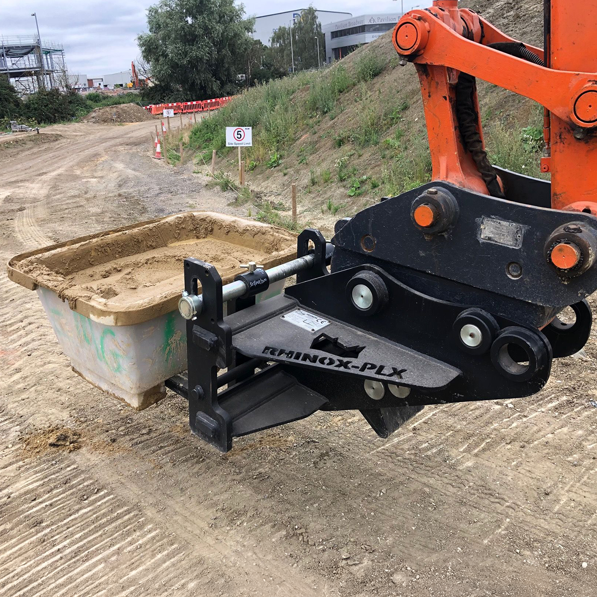 S45 Tilt Rotator Pallet Forks, lifestyle image 2