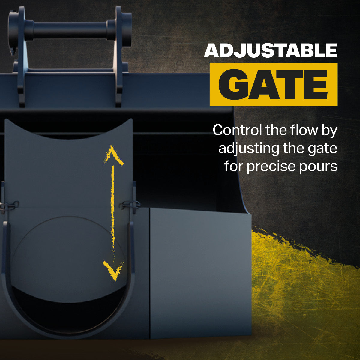 S45 Tilt Rotator Concrete Pouring Bucket, Product Infographic 2