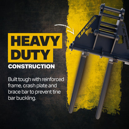 Sany SY135C8 T3 Pallet Forks Infographic 3