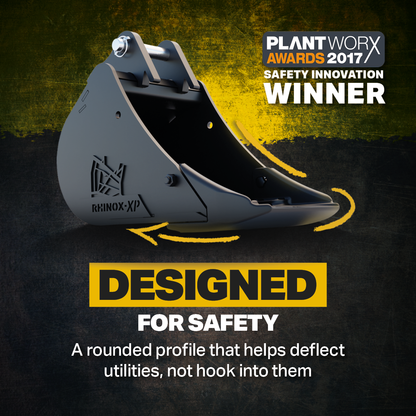 JCB 8060 Utility Bucket with Unitusk Blade - 12" / 300mm Infographic 2